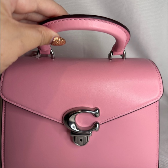 SOLD Coach Sammy Top Handle Bubblegum Pink Crossbody Glovetanned Leather NWT - Picture 5 of 9